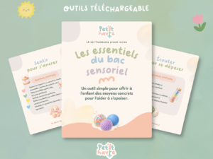 Les essentiels du bac sensoriel